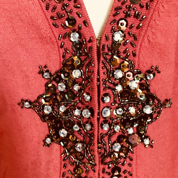Nine West Gorgeous Embellished Cardigan. - Picture 3 of 8